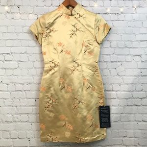VICTORIA’S SECRET HUGO BUSCATI GOLD ASIAN DRESS